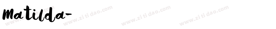 Matilda字体转换