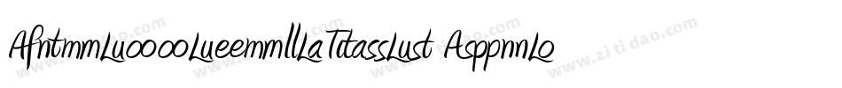 AmienneLigatures-Bold字体转换