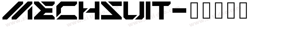 mechsuit字体转换