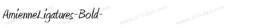 AmienneLigatures-Bold字体转换