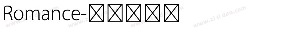 Romance字体转换