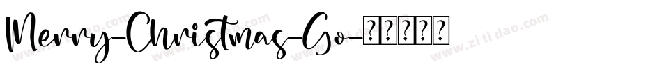 Merry-Christmas-Go字体转换