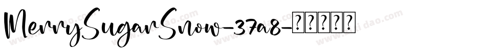 MerrySugarSnow-37a8字体转换