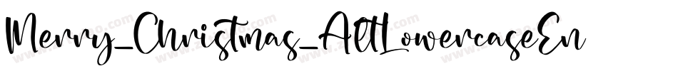Merry_Christmas_AltLowercaseEnding-Regular字体转换