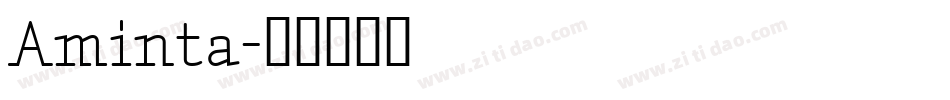 Aminta字体转换