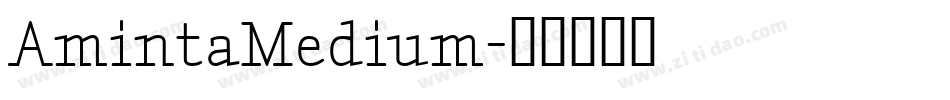 AmintaMedium字体转换