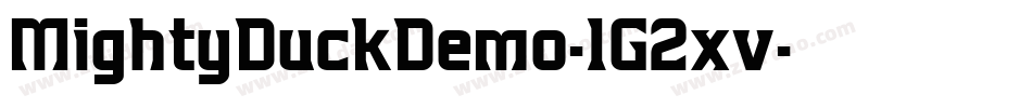 MightyDuckDemo-1G2xv字体转换