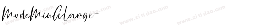ModeMinALarge字体转换