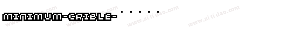 Minimum-Crible字体转换
