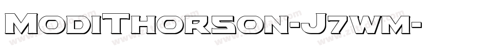 ModiThorson-J7wm字体转换