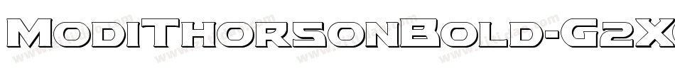 ModiThorsonBold-G2XO字体转换