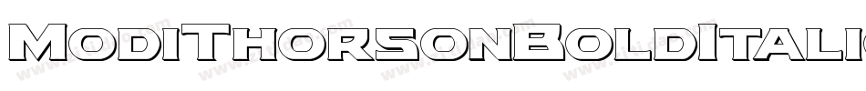 ModiThorsonBoldItalic-jz79字体转换