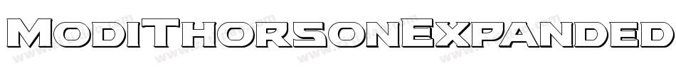 ModiThorsonExpanded-R4d3字体转换