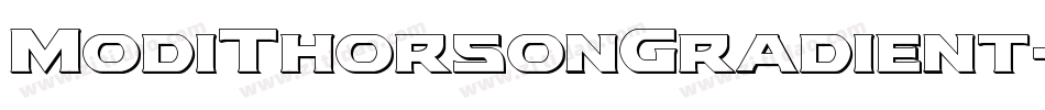 ModiThorsonGradient-5Zma字体转换