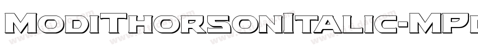 ModiThorsonItalic-MPdr字体转换