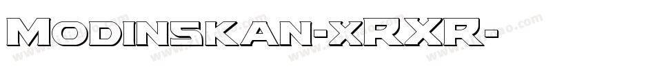 Modinskan-xRXR字体转换