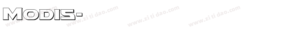 Modis字体转换