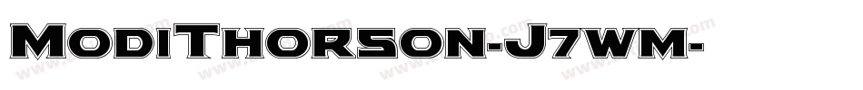 ModiThorson-J7wm字体转换