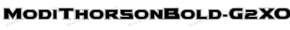 ModiThorsonBold-G2XO字体转换