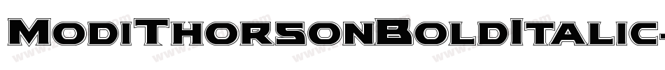 ModiThorsonBoldItalic-jz79字体转换