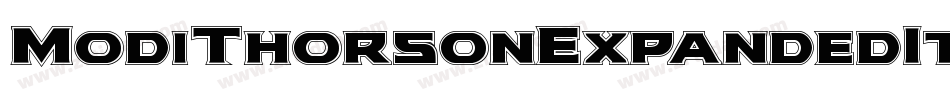 ModiThorsonExpandedItalic-B8Y5字体转换