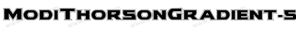 ModiThorsonGradient-5Zma字体转换