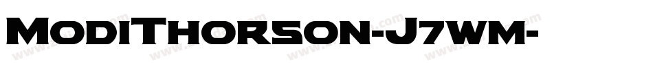 ModiThorson-J7wm字体转换