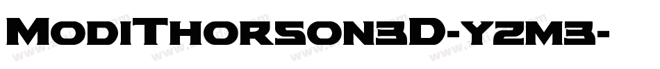 ModiThorson3D-yzm3字体转换
