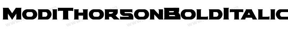 ModiThorsonBoldItalic-jz79字体转换