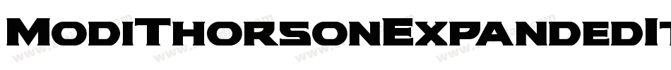 ModiThorsonExpandedItalic-B8Y5字体转换