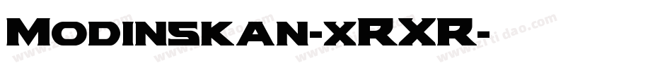 Modinskan-xRXR字体转换