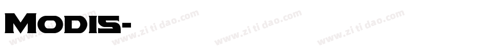 Modis字体转换