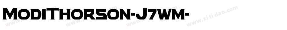 ModiThorson-J7wm字体转换