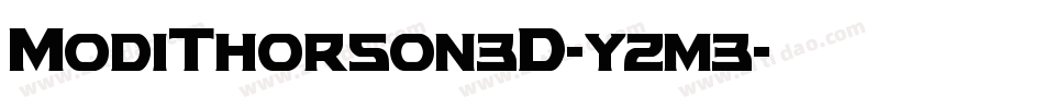 ModiThorson3D-yzm3字体转换