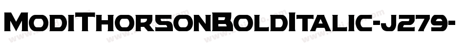 ModiThorsonBoldItalic-jz79字体转换