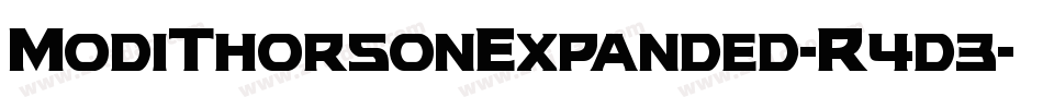 ModiThorsonExpanded-R4d3字体转换