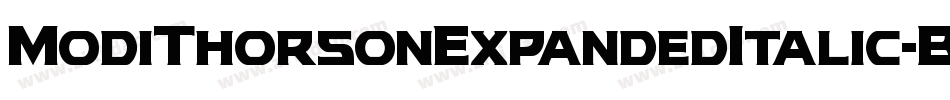 ModiThorsonExpandedItalic-B8Y5字体转换