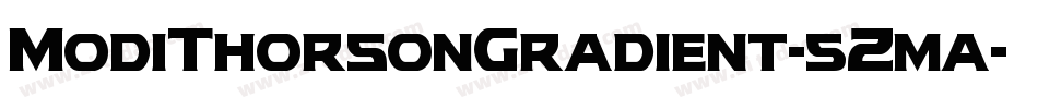 ModiThorsonGradient-5Zma字体转换