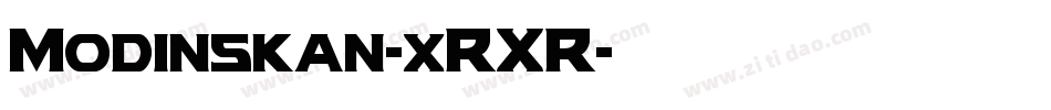 Modinskan-xRXR字体转换