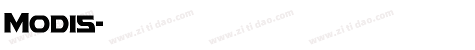Modis字体转换