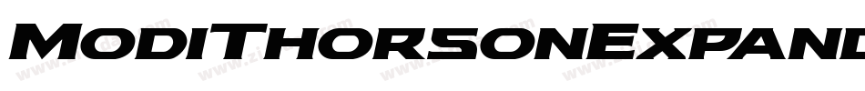 ModiThorsonExpandedItalic-B8Y5字体转换
