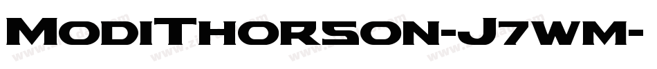 ModiThorson-J7wm字体转换