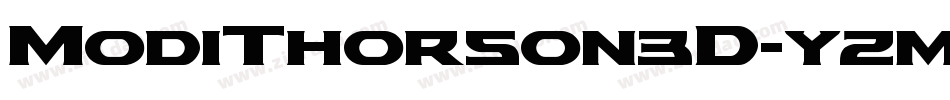 ModiThorson3D-yzm3字体转换
