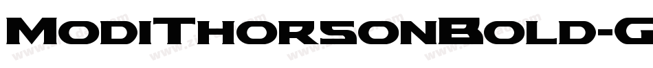 ModiThorsonBold-G2XO字体转换