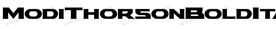 ModiThorsonBoldItalic-jz79字体转换