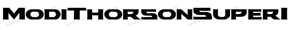 ModiThorsonSuperItalic-r6dA字体转换