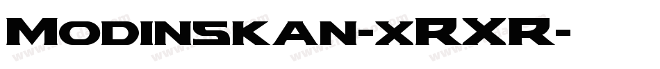 Modinskan-xRXR字体转换