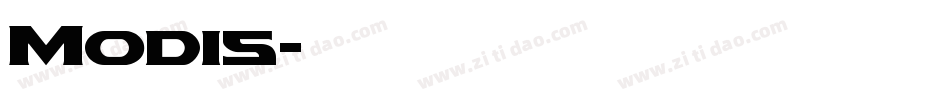 Modis字体转换