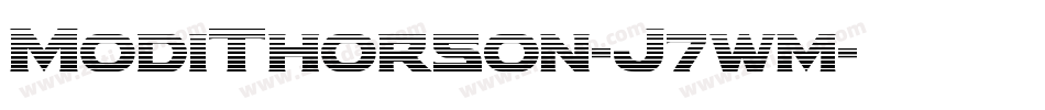 ModiThorson-J7wm字体转换