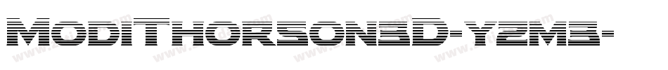ModiThorson3D-yzm3字体转换